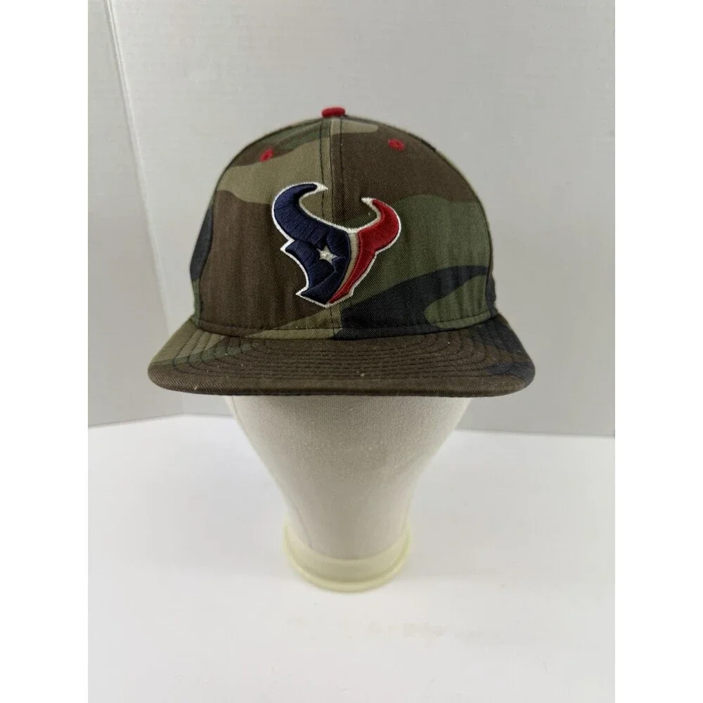 New Era 59fifty Houston Texans Fitted Hat 7 3/8 Woodland Camo Flat Brim